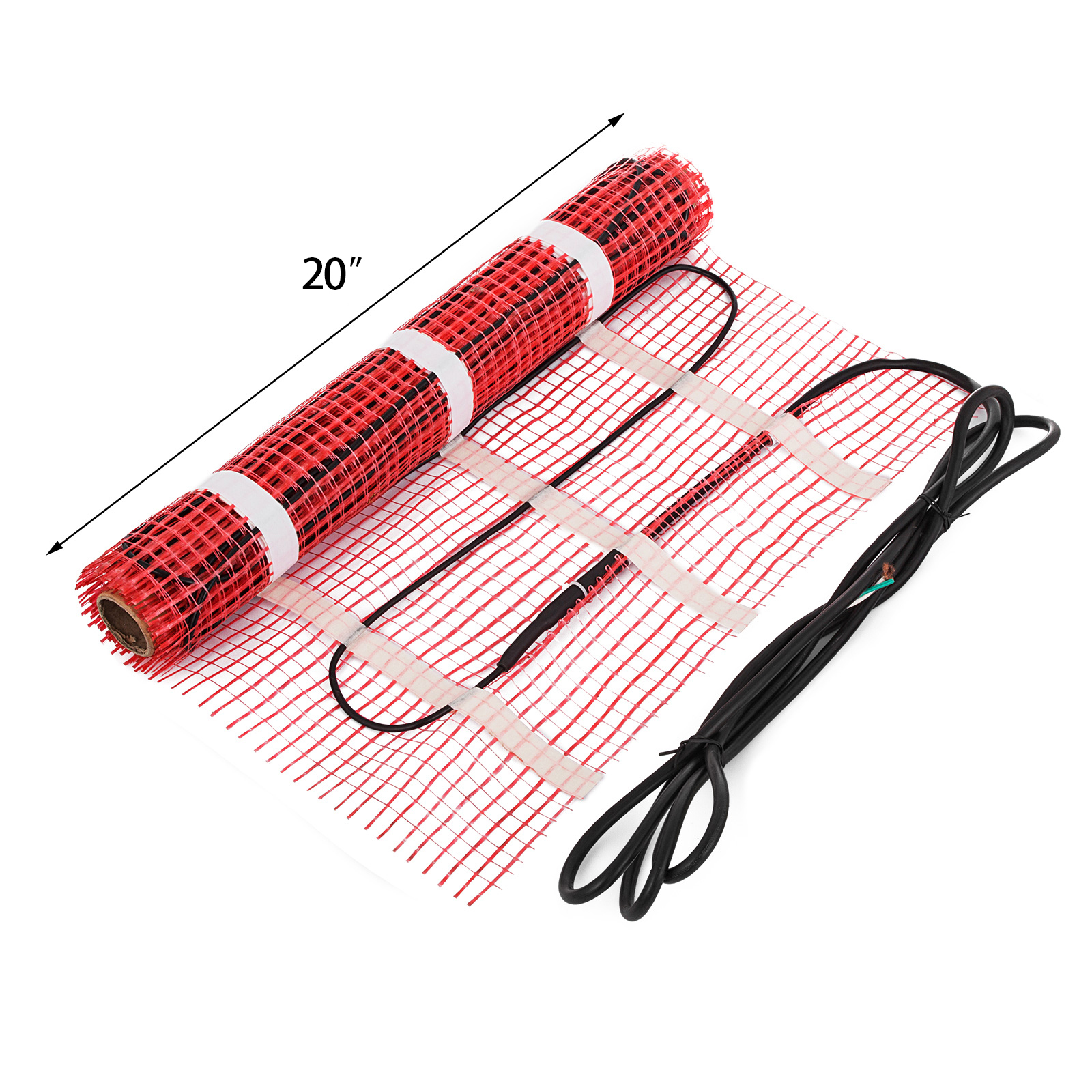Electric Under Floor Heating mat Tile Radiant Warm System Self-Adhesive Mats
