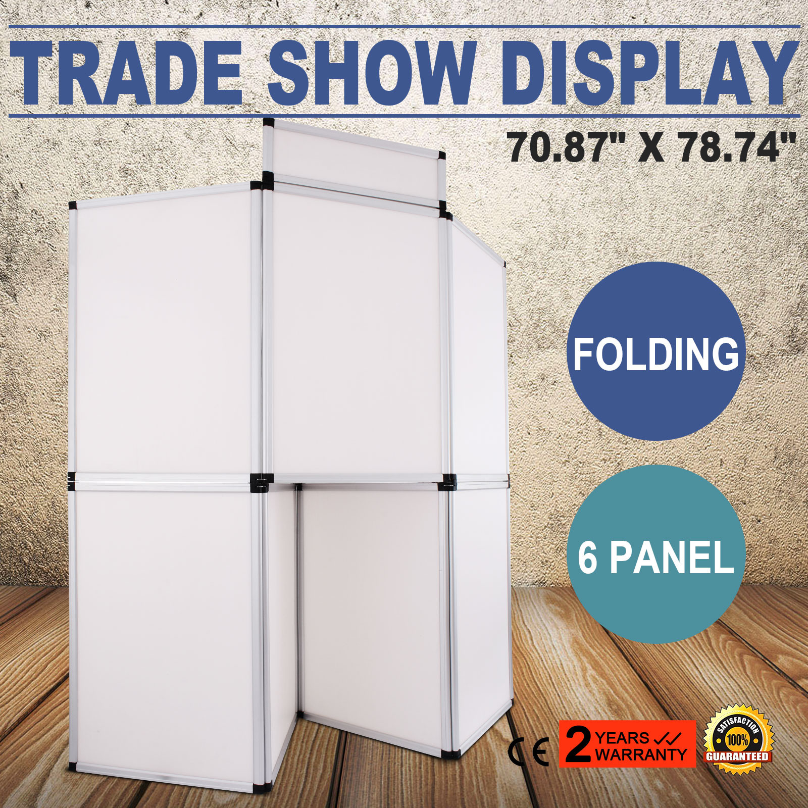 7Panel Exhibition Folding Banner Display Board Aluminum Exhibition Board Stand - Picture 1 of 1