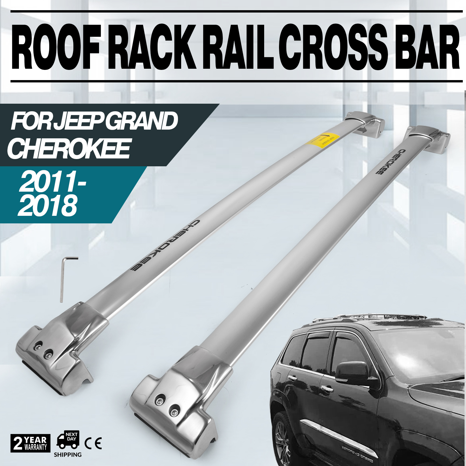 Roof Rack For 2011-2019 Mazda 2 baggage luggage roof rack bar Rail Aluminum 