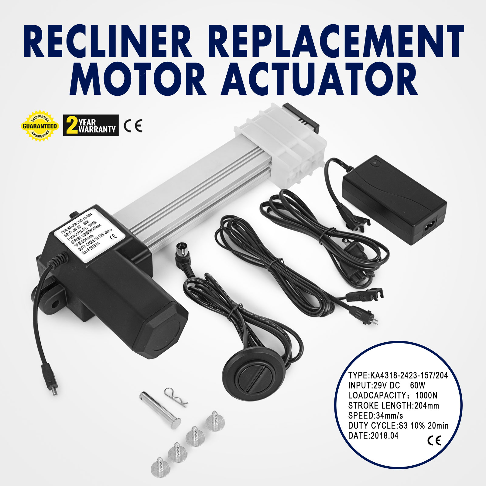DC Power Recliner Motor Replacement Switch Kit Electric Sofa