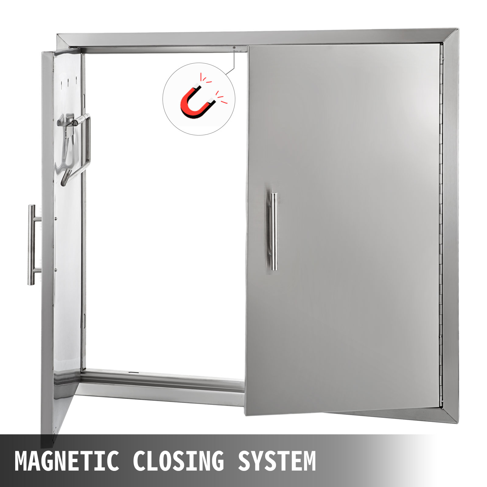 outdoor kitchen doors, stainless steel, 31x31 inch