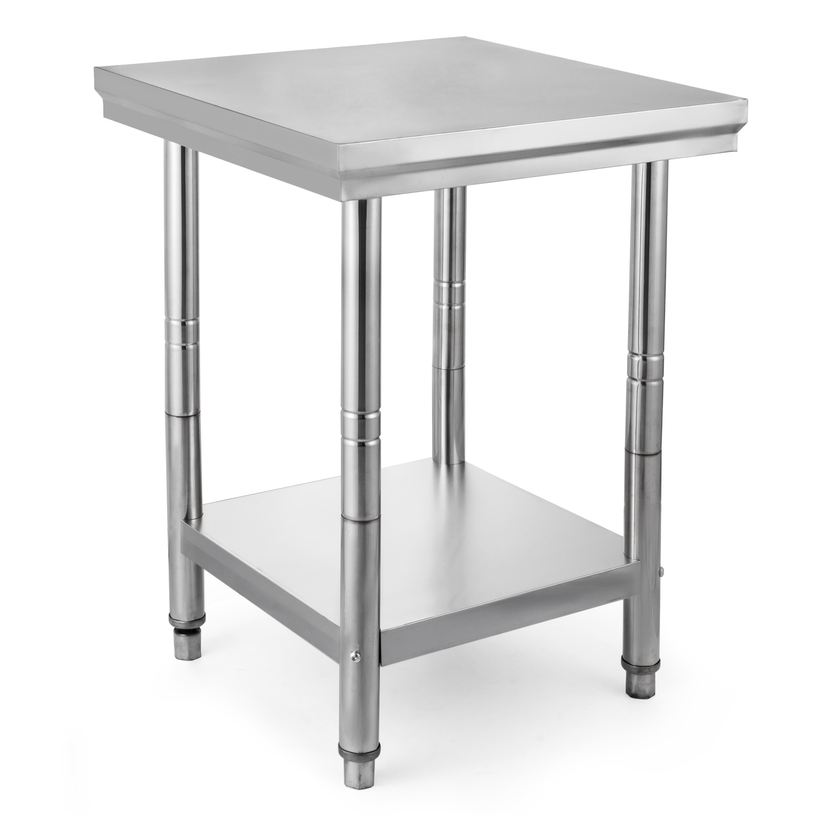 Tavolo in acciaio inox cm 60x60x80h con alzatina per for Ikea planner professionale