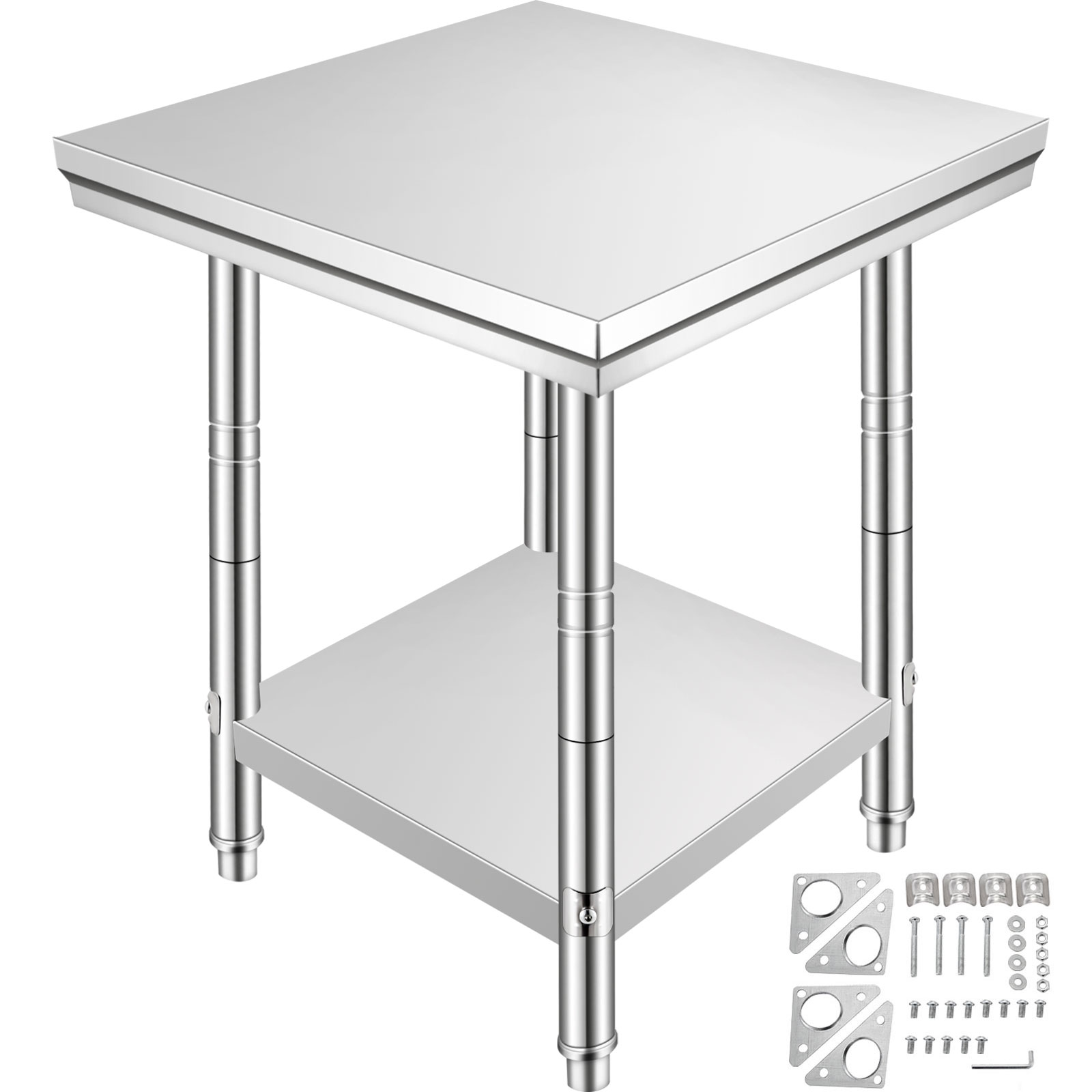 Work Prep Table,Stainless Steel,2 Layers