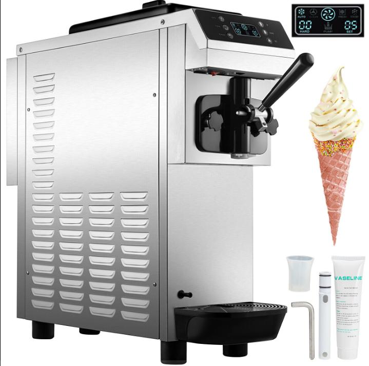 Vevor 20 30l H Commercial Soft Serve Ice Cream Maker 3 Flavors Ice