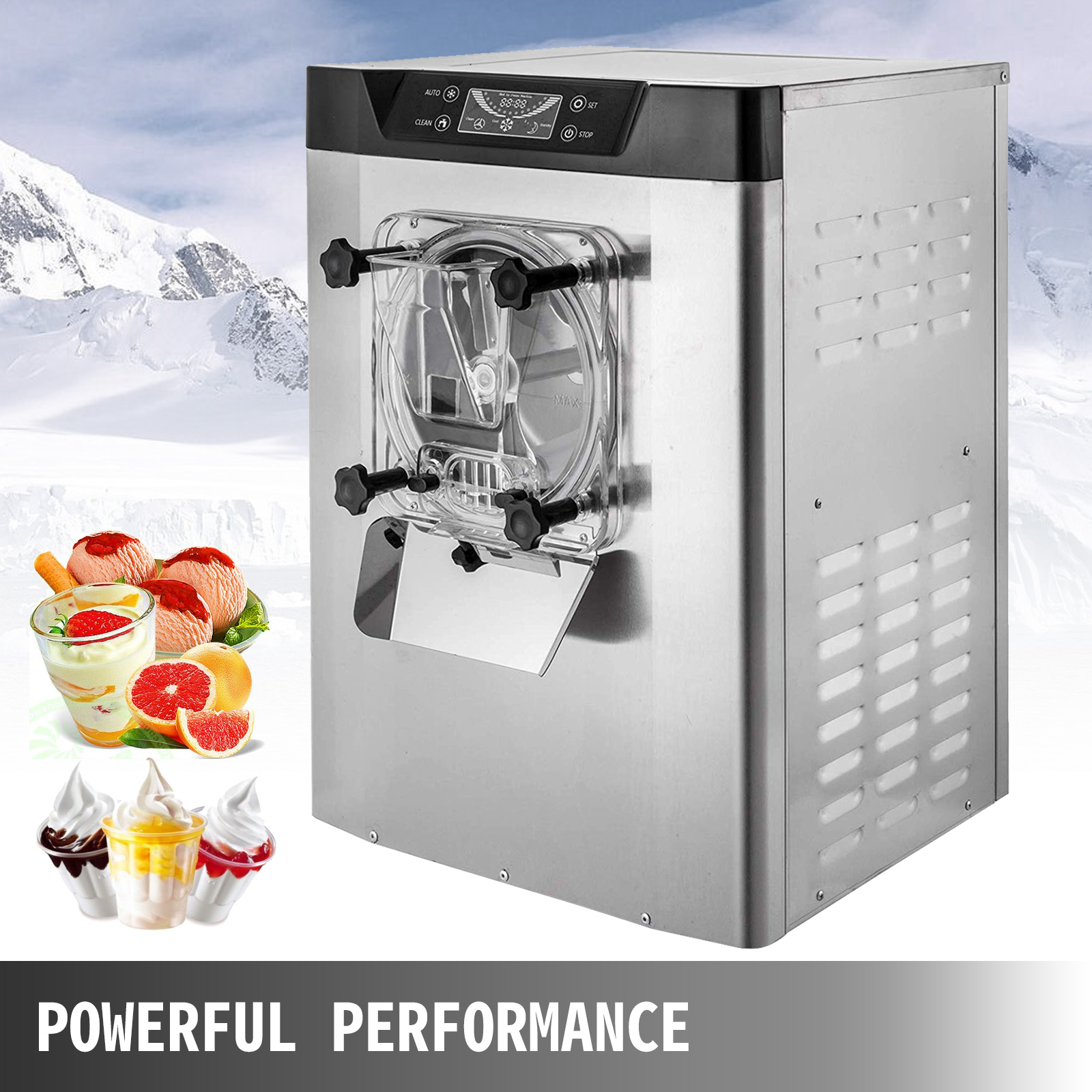 25~32L/H 2000W Auto-Cleaning Commercial Ice Cream Machine Soft