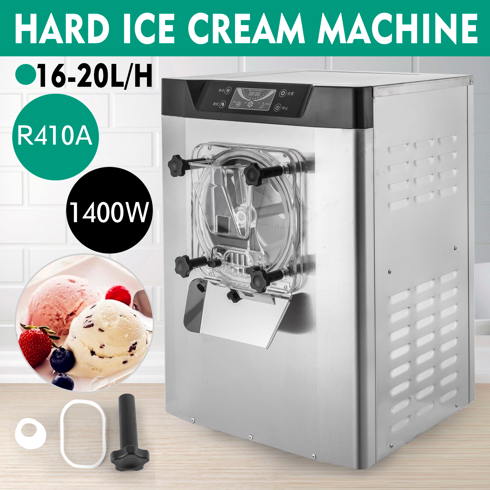 Vevor Commercial Mix Flavor Ice Cream Machine Frozen Milk Quick Frozen