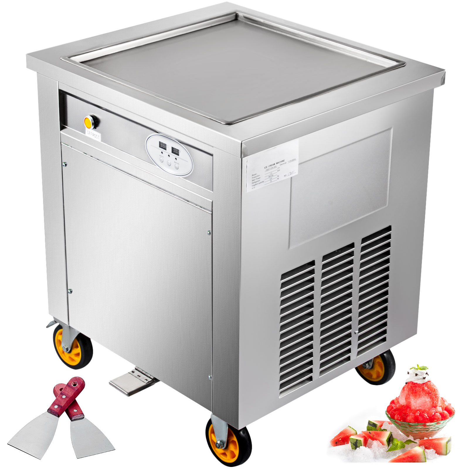 commercial ice maker, stainless steel, 25kg/24h