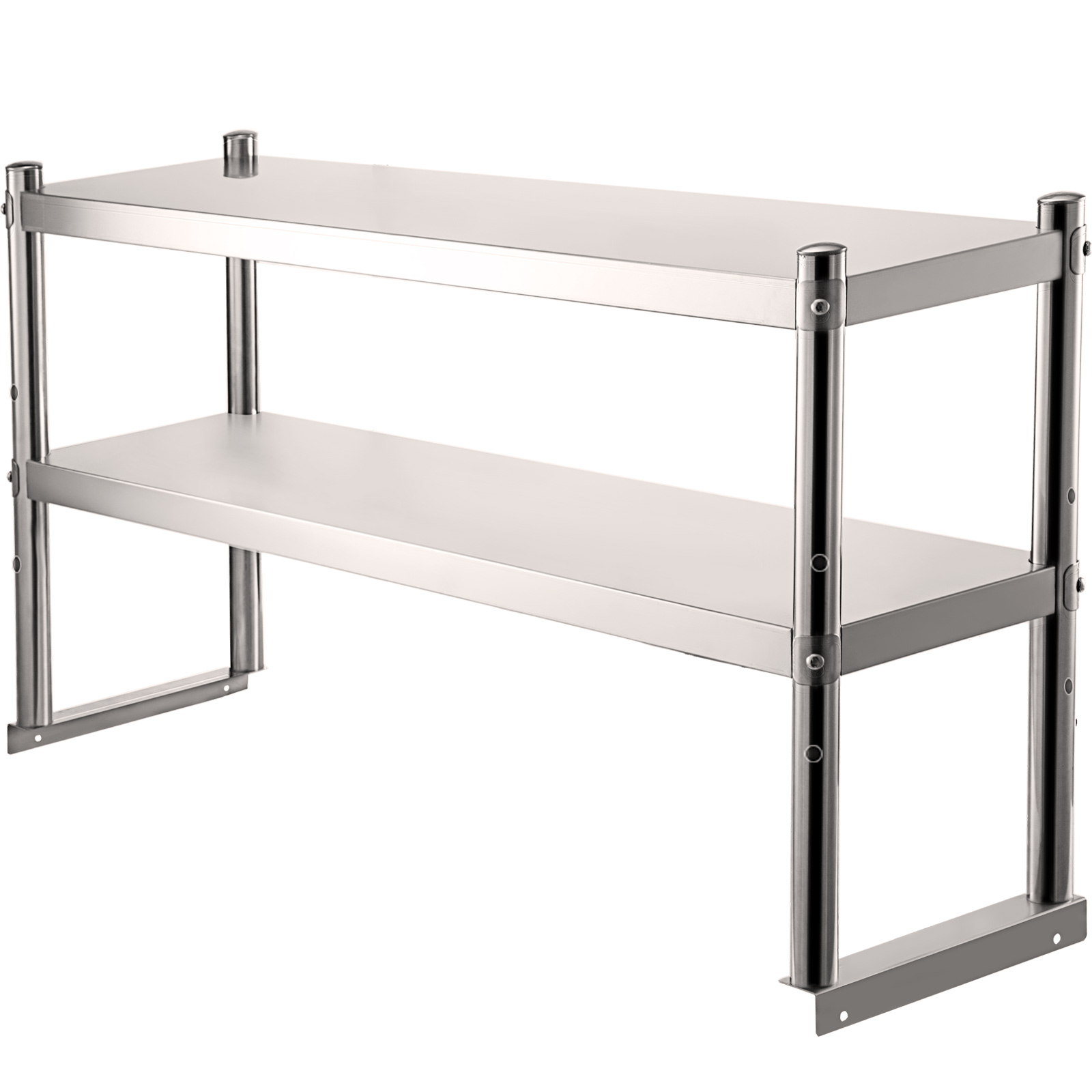ANY SIZE Stainless Steel Work Prep Table Commercial Overshelf Double Stainless Steel Table With Overshelf