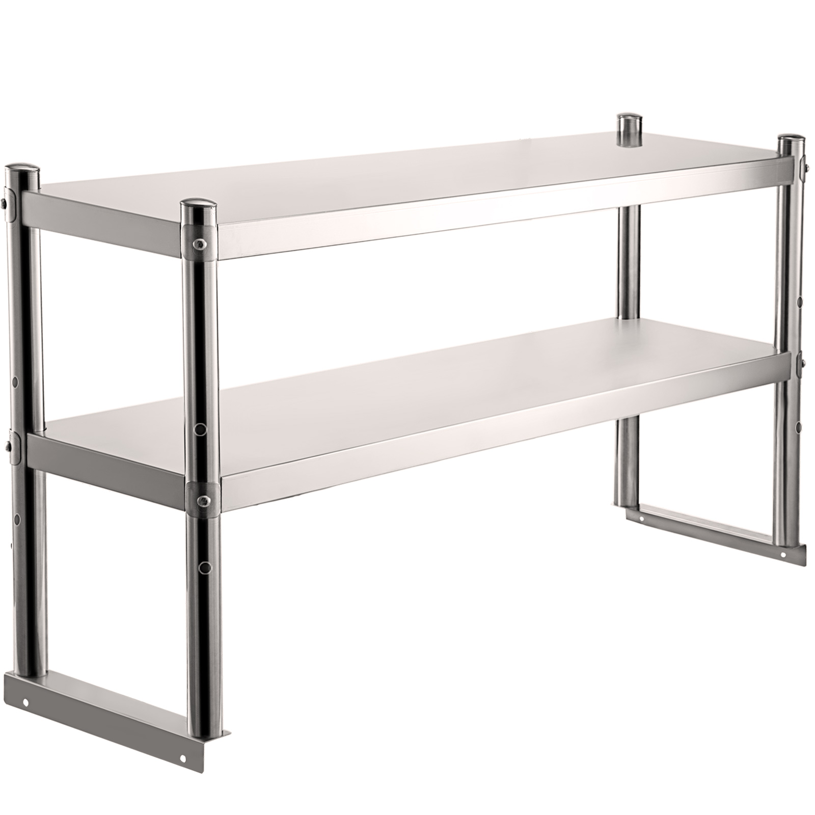 ANY SIZE Stainless Steel Work Prep Table Commercial Overshelf Double Stainless Steel Table With Overshelf