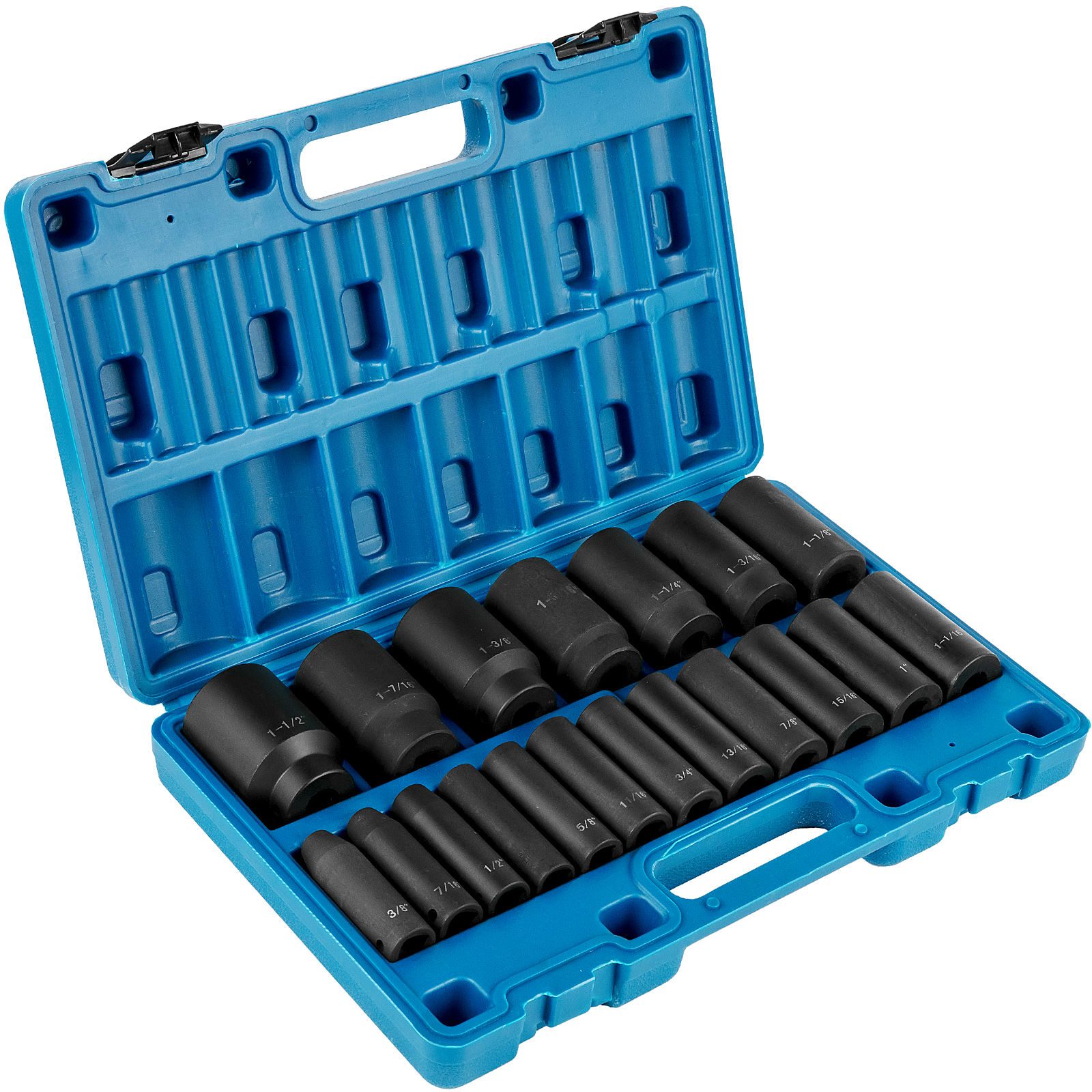 Impact Sockets, 1/2 Inches, 26 Piece