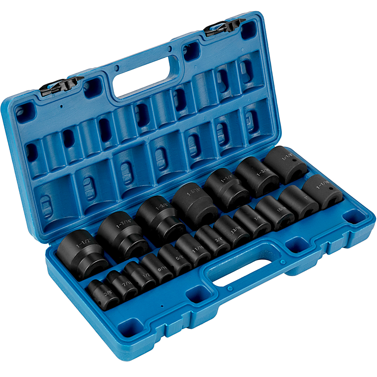Impact Sockets, 1/2 Inches, 26 Piece