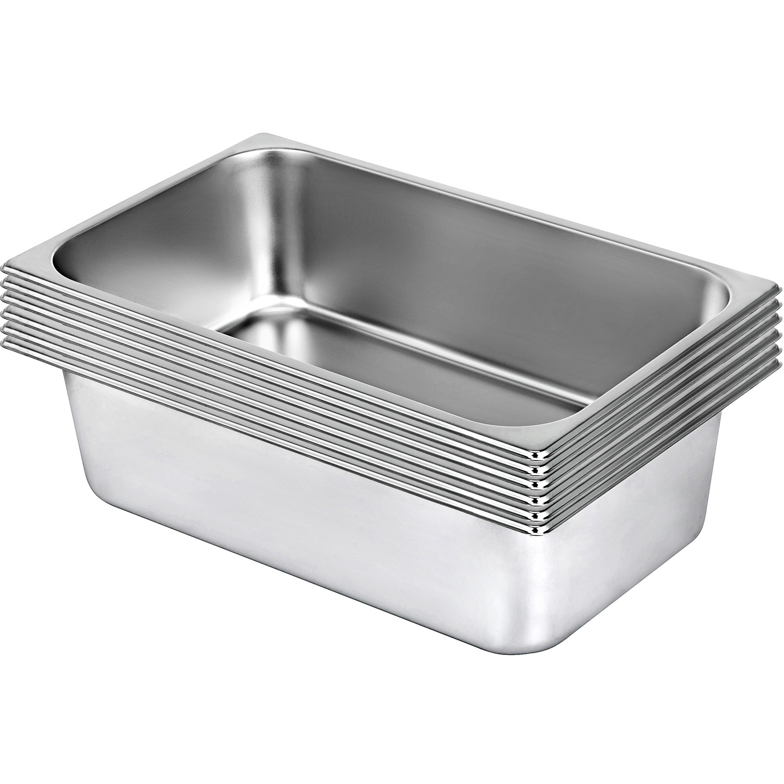 2"4" 6" Deep Full Size Stainless Steel Steam Table Pans 1/1 Size Hotel Full Size Stainless Steel Steam Table Pans