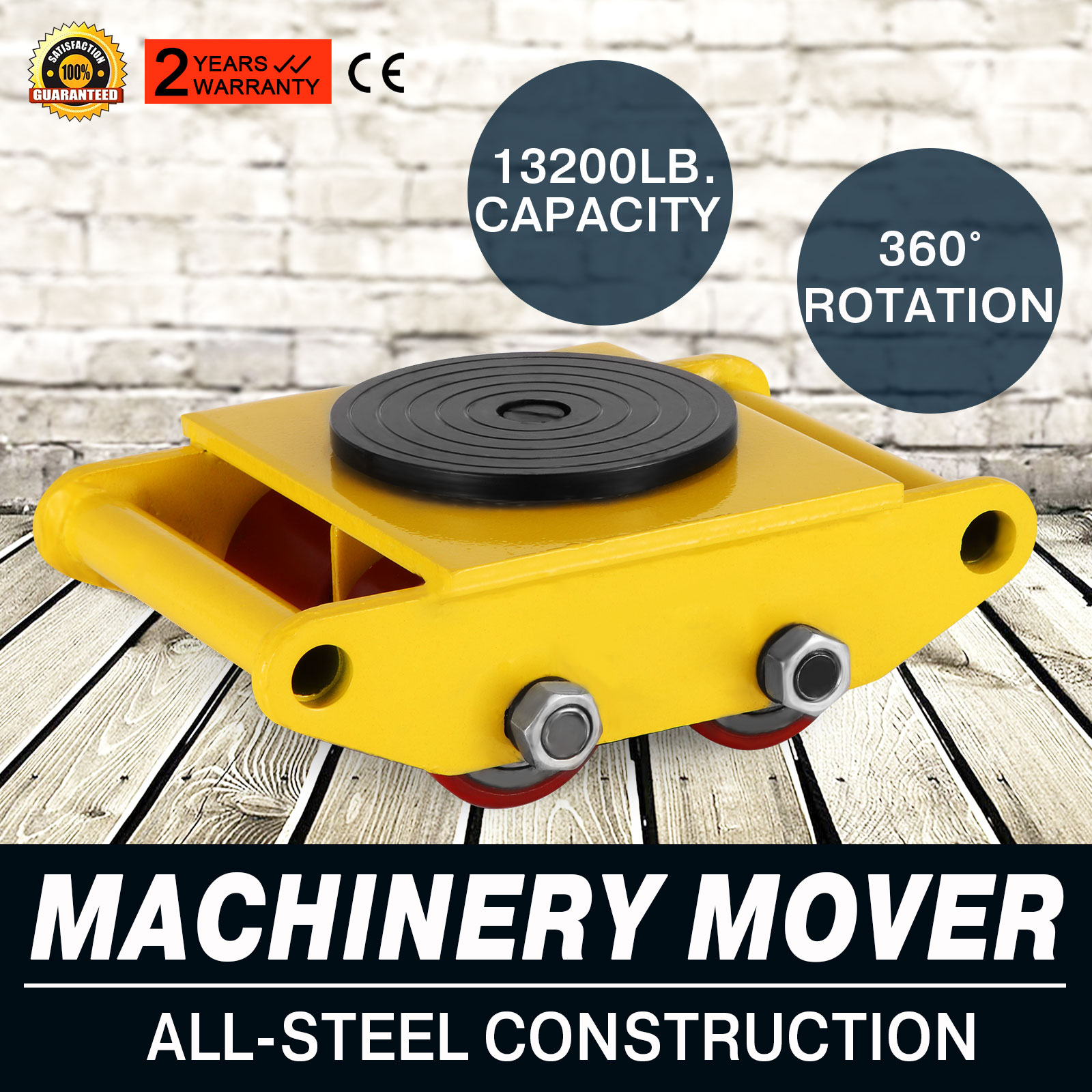 Industrial Machinery Mover 6 Ton-18T Multi Species Steel PU Wheels Machine Dolly 