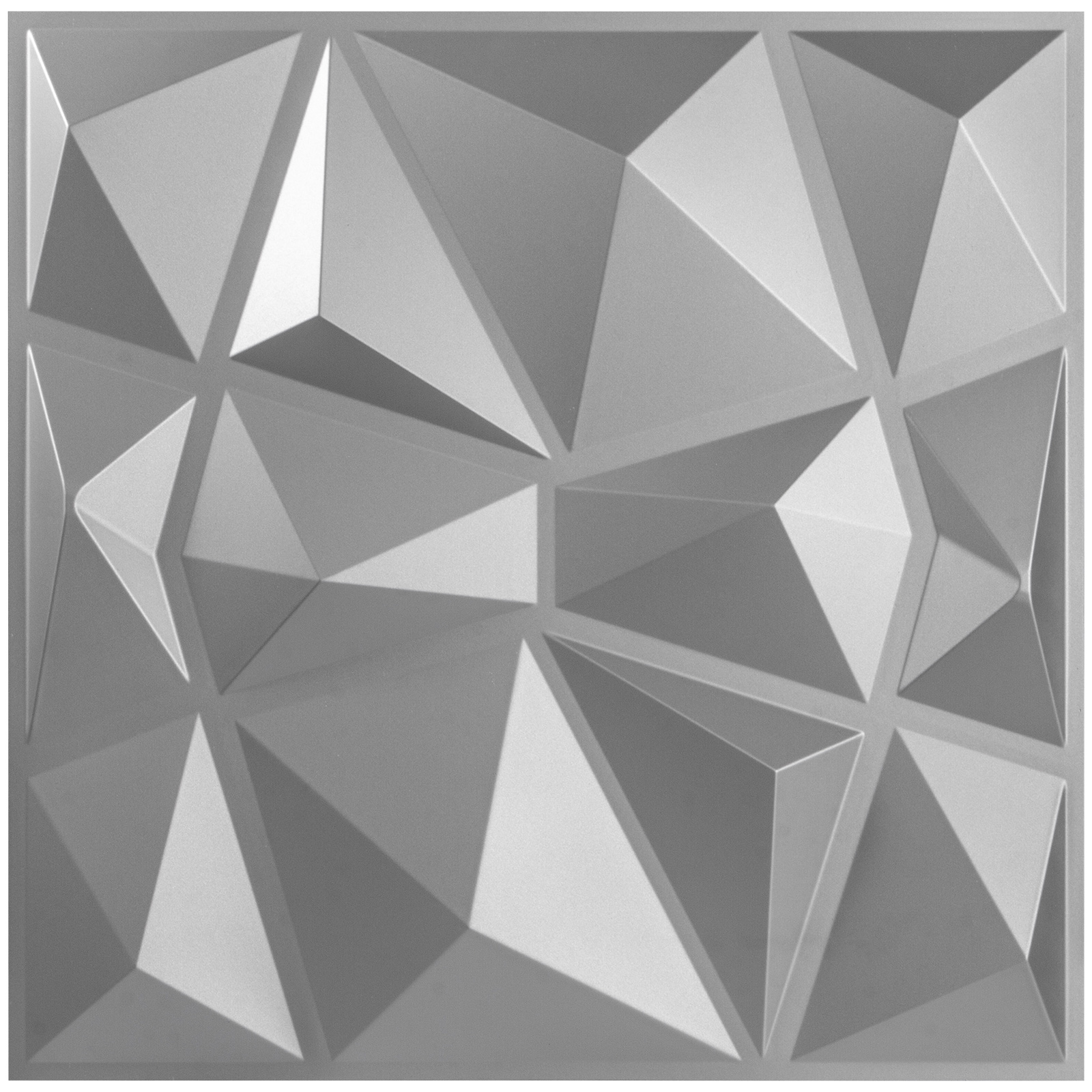 3D PVC Wall Panels 13 Pcs Diamond Textured Illuminative Wall Covering 35 Sq.Ft 