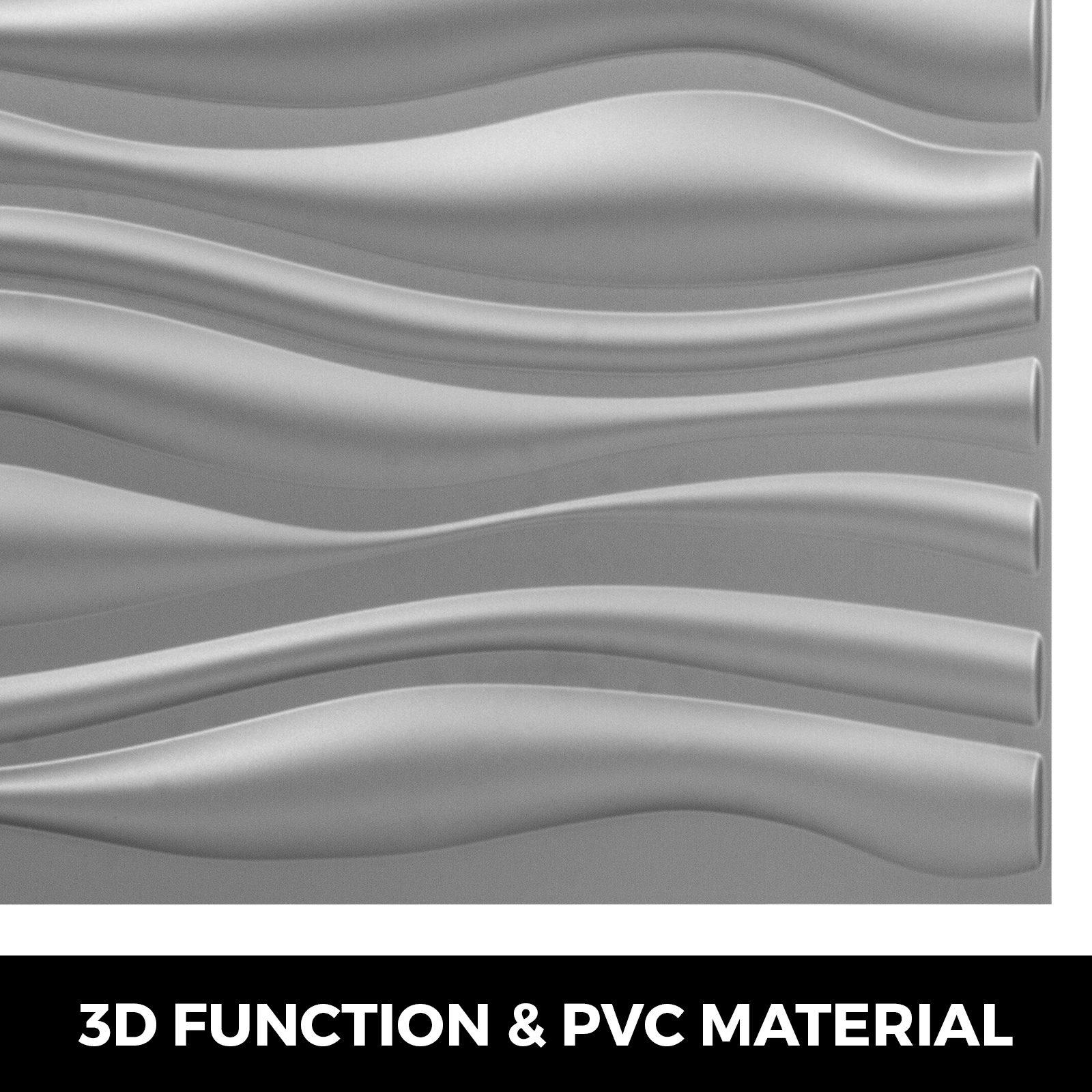 PVC Wall Panels 13 Tiles 3D Art Textured Design 19.7"x19.7" Waterproof Bricks 