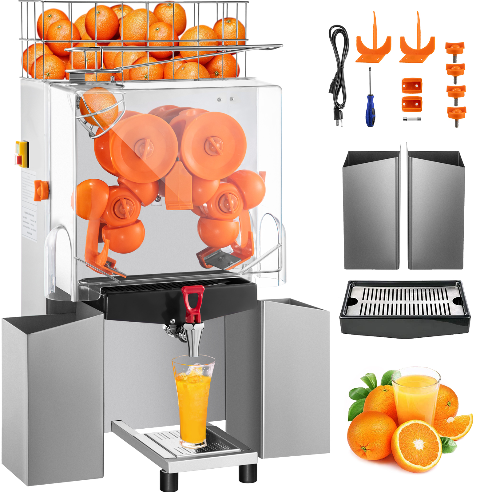 orange juice machine, stainless steel, 22-30 oranges per minute