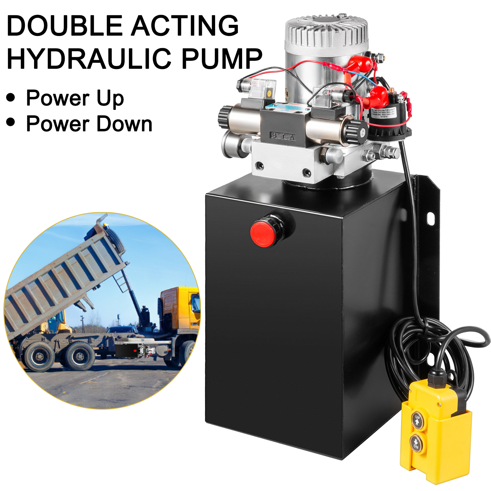 Details about   Hydraulic Power Unit Double Acting w/ Pressure Gauge Hydraulic Pump 8 Quart 