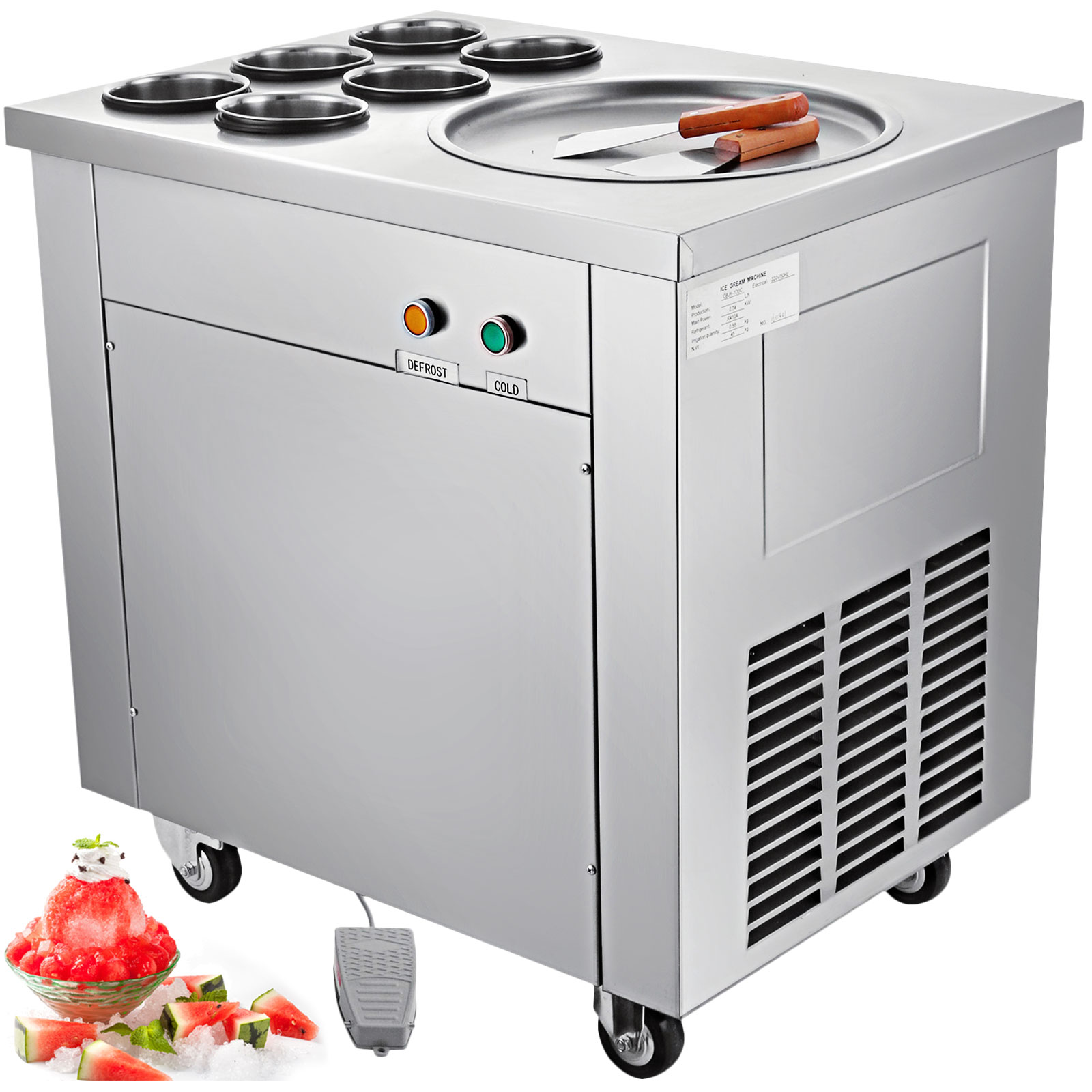 commercial ice maker, stainless steel, 40kg/24h