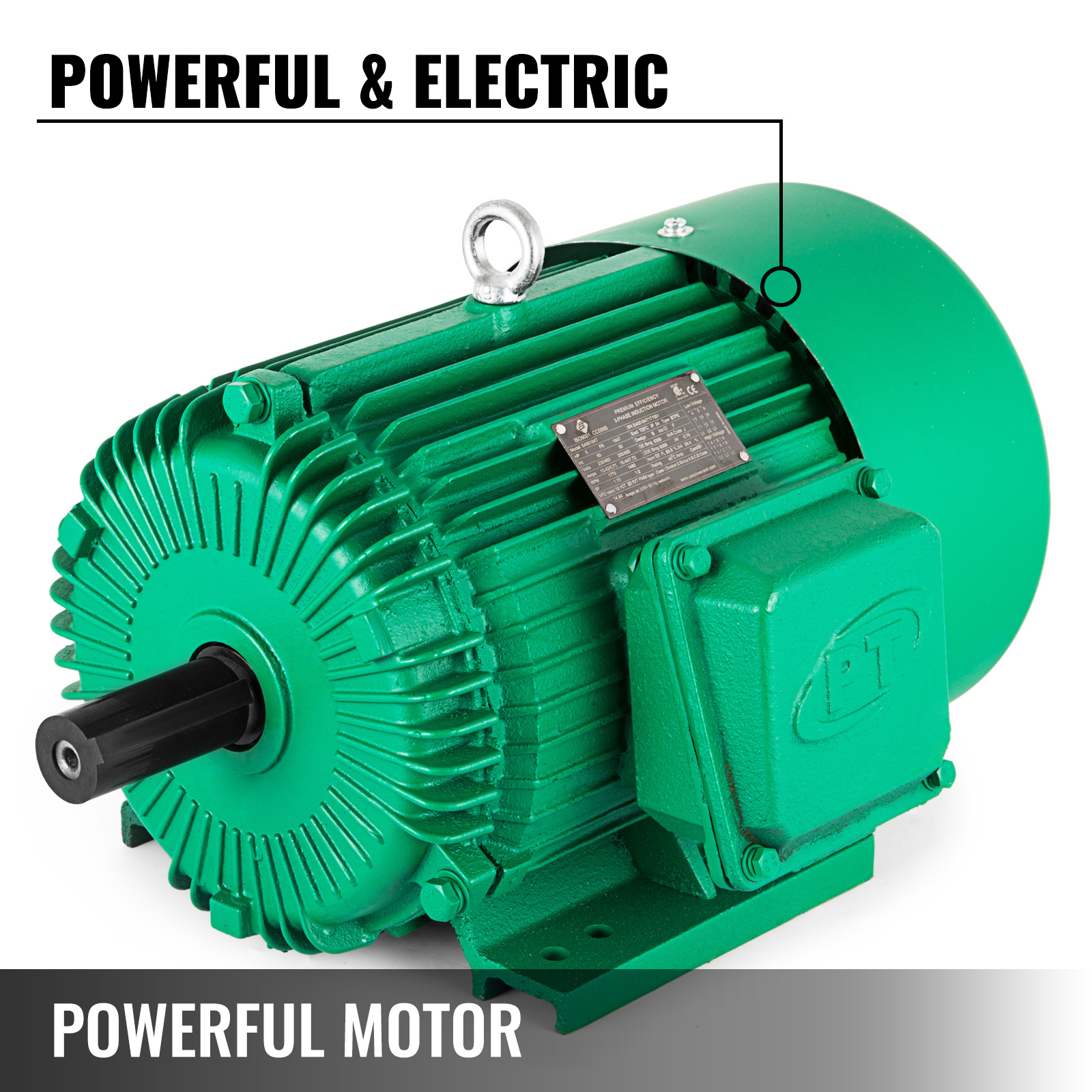 3/4 HP Electric Motor 1 ph 1750rpm 5/8'' shaft agricultural equipment Waterproof 