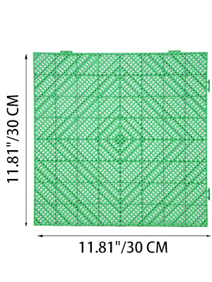 Rubber Tiles Interlocking, 11.8x11.8x0.5 Inch, 25 PCS