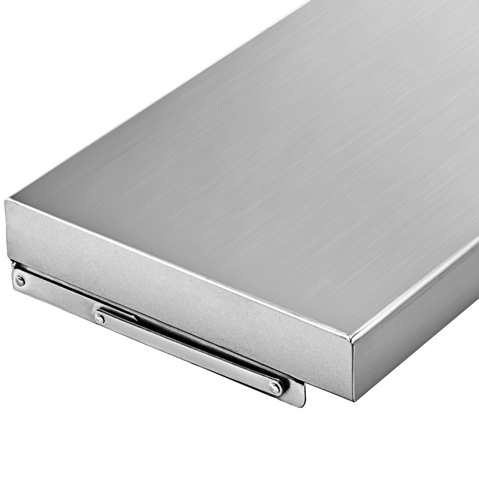 concession shelf, stainless steel, folding