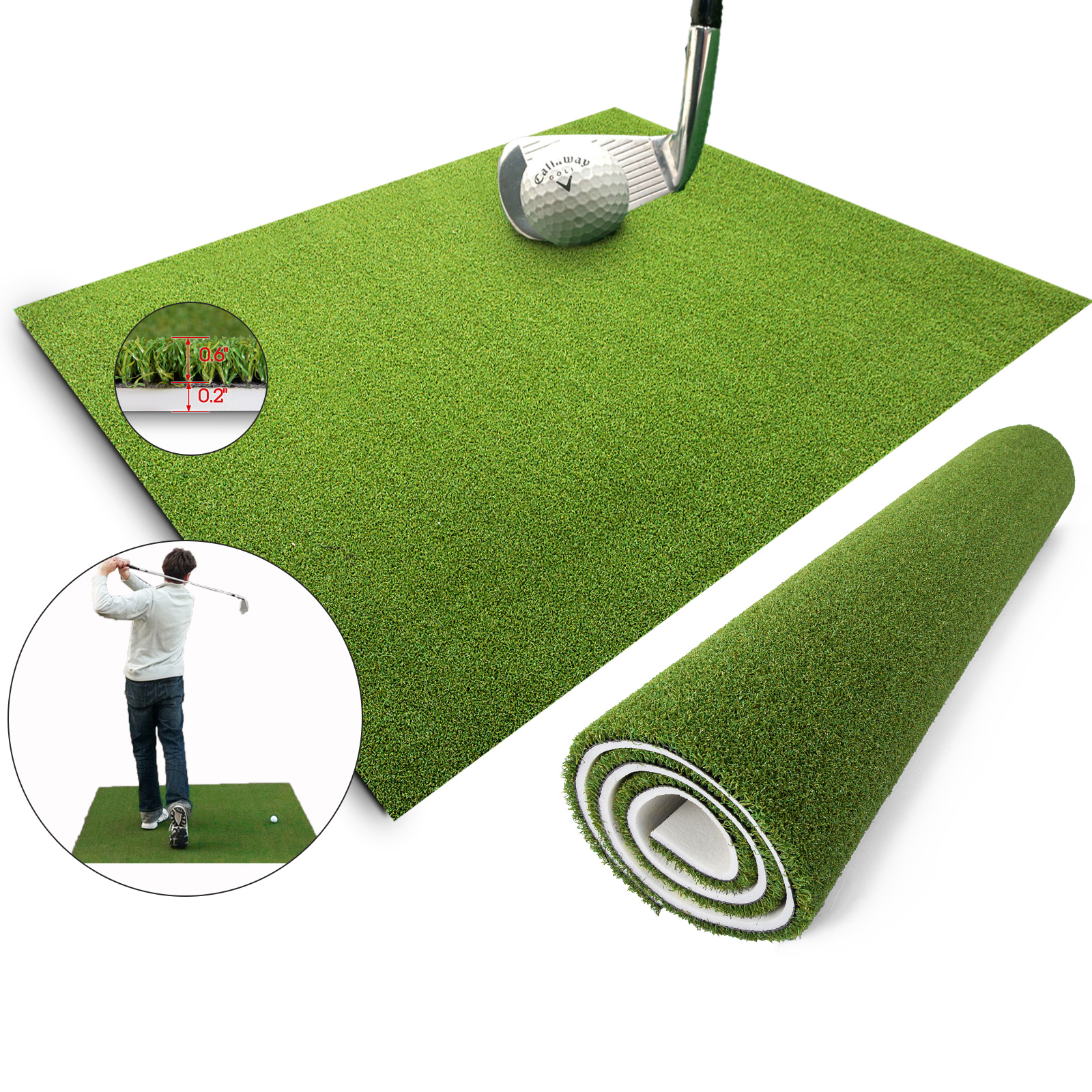 Fairway Golf Chipping Driving Range Commercial Practice Pro Hitting Mat eBay