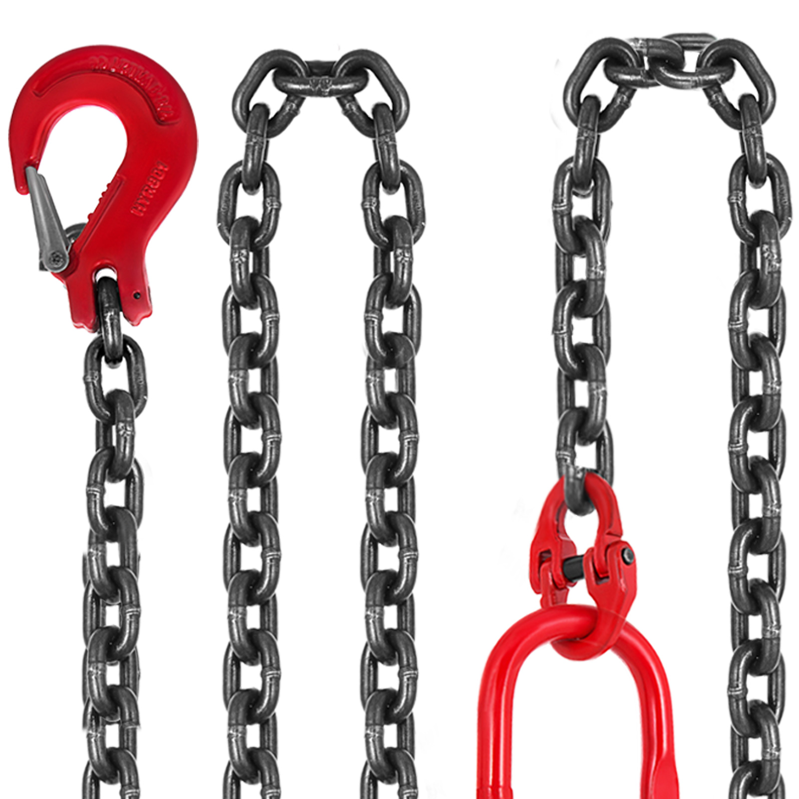 how to attach lifting straps to a chain hoist