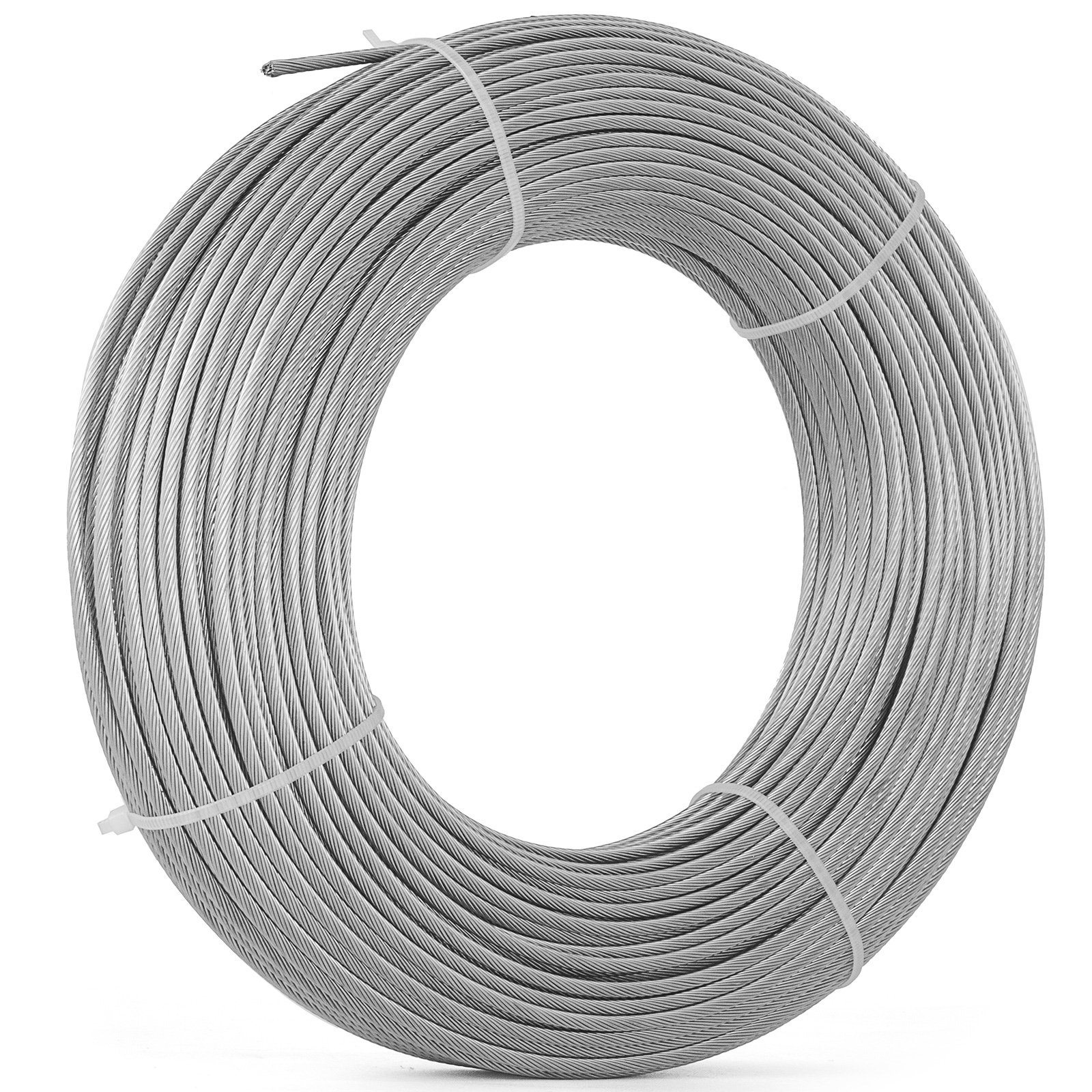 Stainless Steel Type 316 Wire Rope 7x7 100-1000FT Lifting Business Stainless