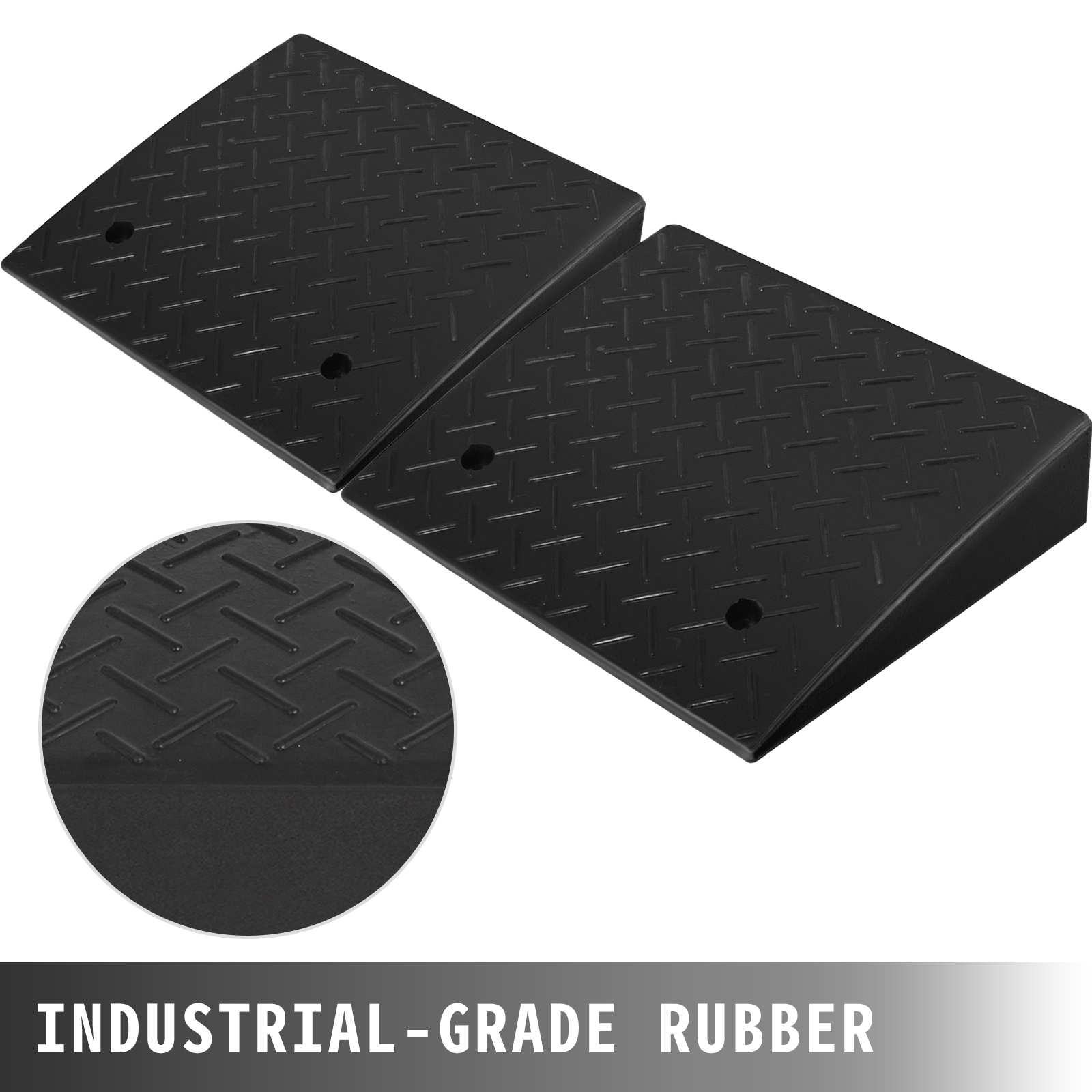 rubber threshold ramp curb ramp 2 pack 19''x16.7''x4.1