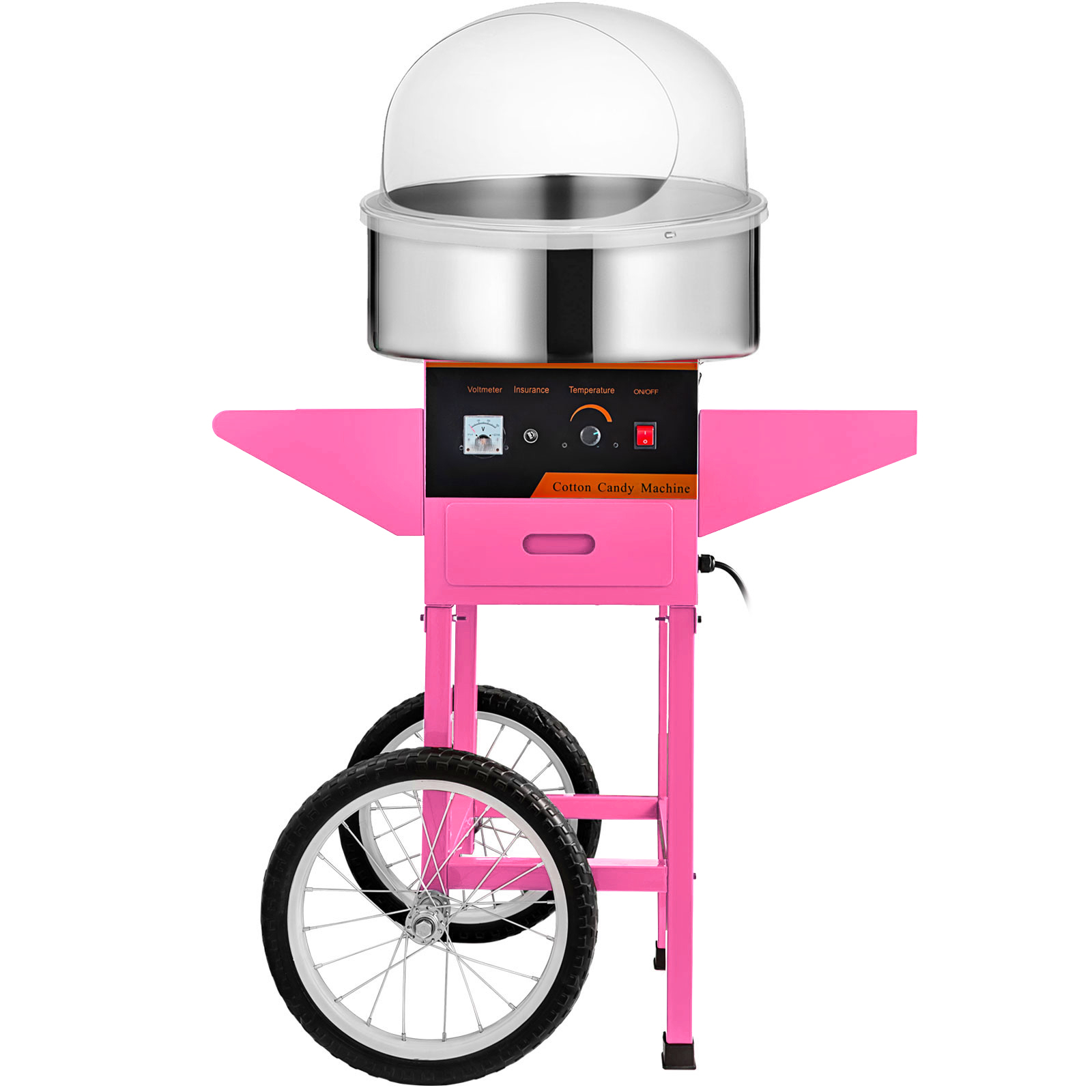 Details about   Commercial Cotton Candy Machine Candy Floss Maker With Cart Pink Party Carnival 