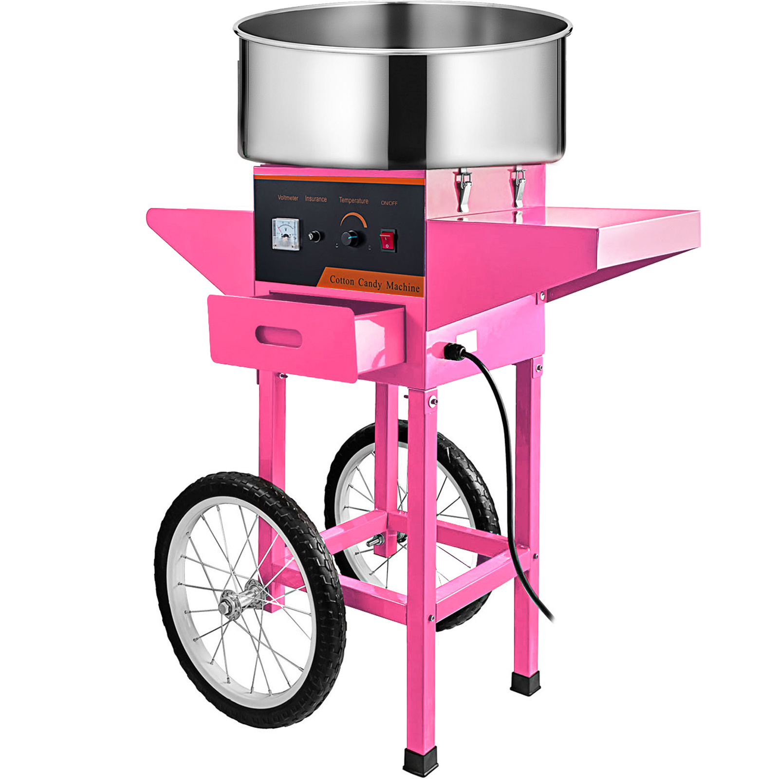 Details about   21" Cotton Candy Maker Commercial Electric Machine Kids Party Sugar Floss Pink 