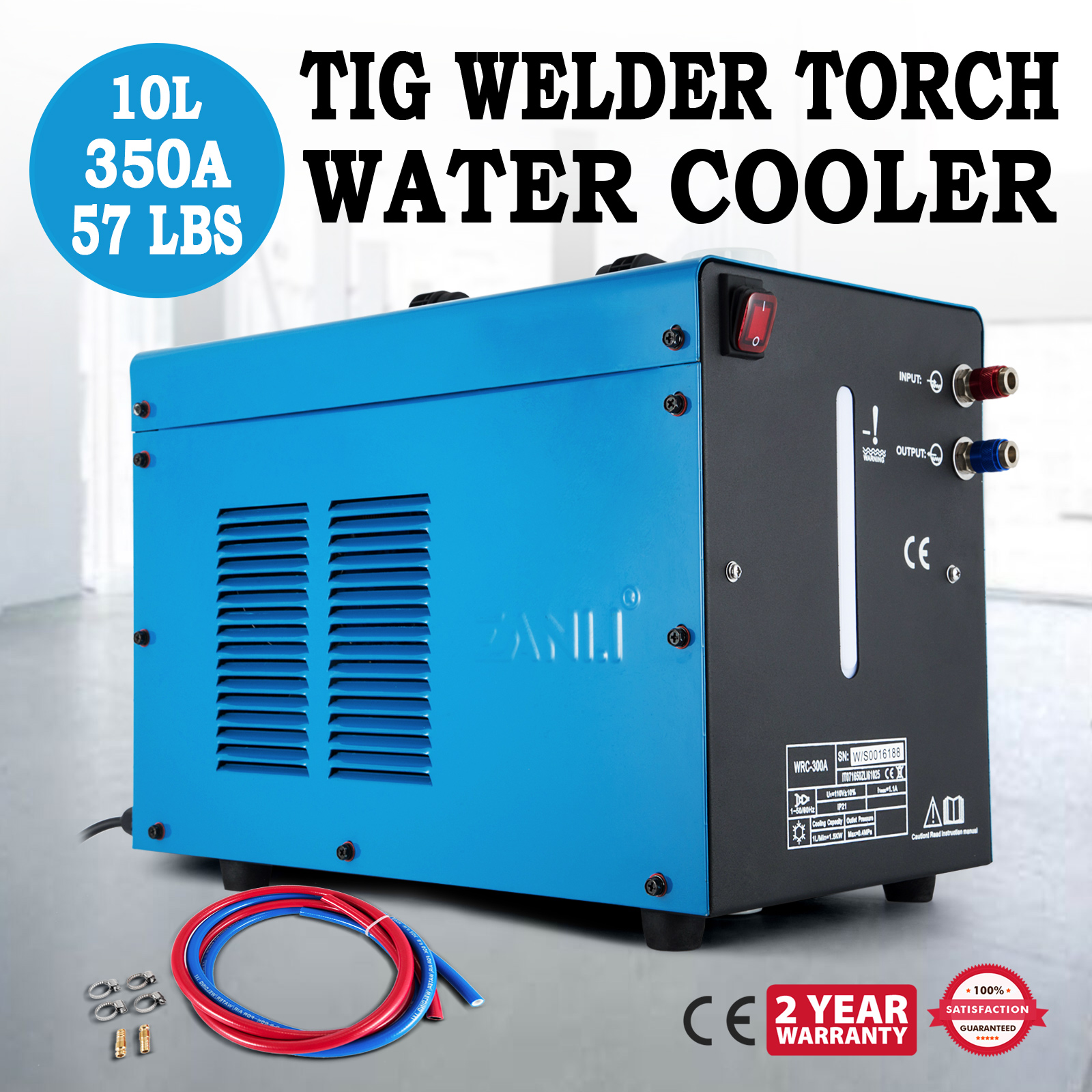 370W 10L Tig Torch Water Cooler Welder Torch Cooled Tig Torch System 300A 110V