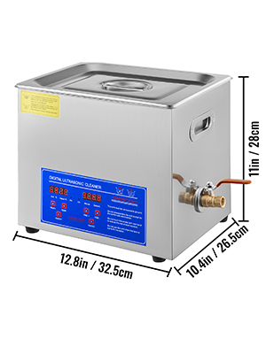 VEVOR 1.3L 2L 3L 6L 10L 15L 22L 30L Ultrasonic Cleaner Lave-Dishes Portable Machine