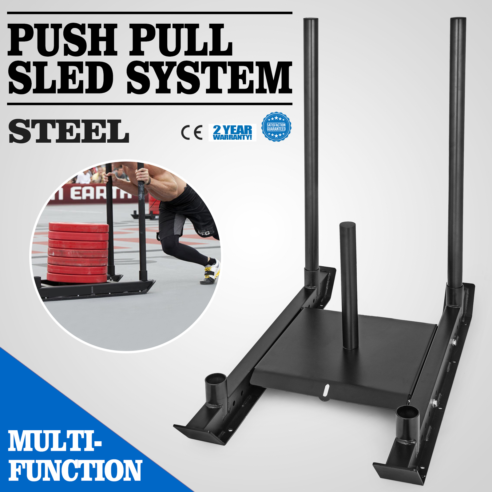 Power Systems Power Sled for Push/Pull Strength Training 