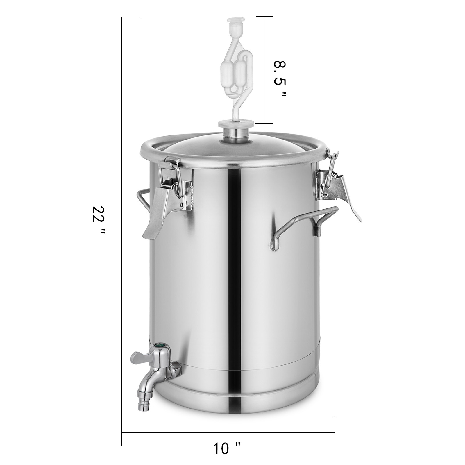 4 Gallon Brew Bucket Fermenter Stainless Handles Brewing Technology Brewing Pot 