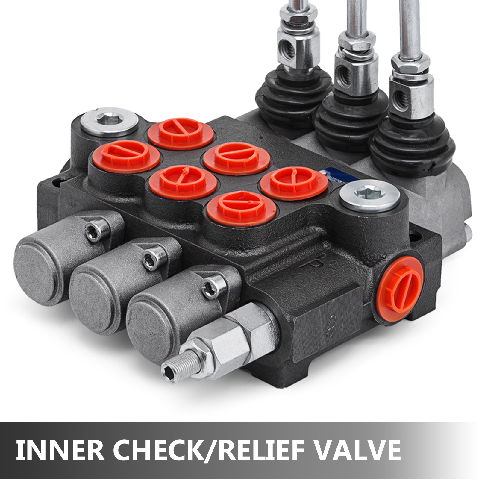 Details about  / 4 Bank Hydraulic Directional Control Valve 11gpm 40L Double Acting Cylinder DA