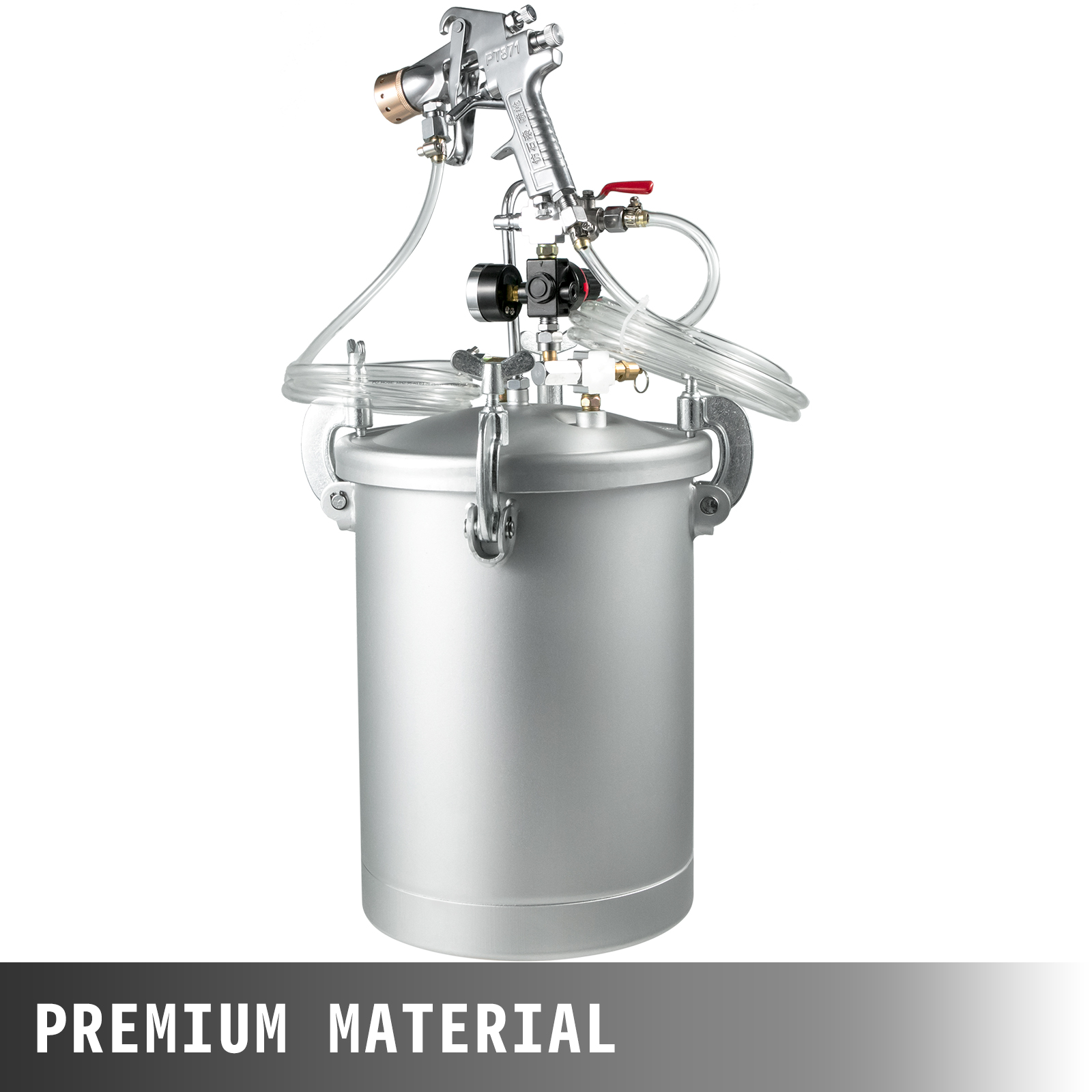 4 Gallon 3mm High Pressure Pot Paint Sprayer Commercial Automotive 1/4