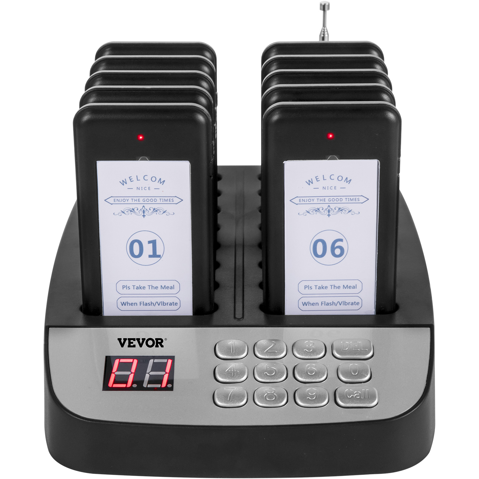 Details about   VEVOR Restaurant Pager Paging System 16 Coasters Wireless Paging Queuing System 