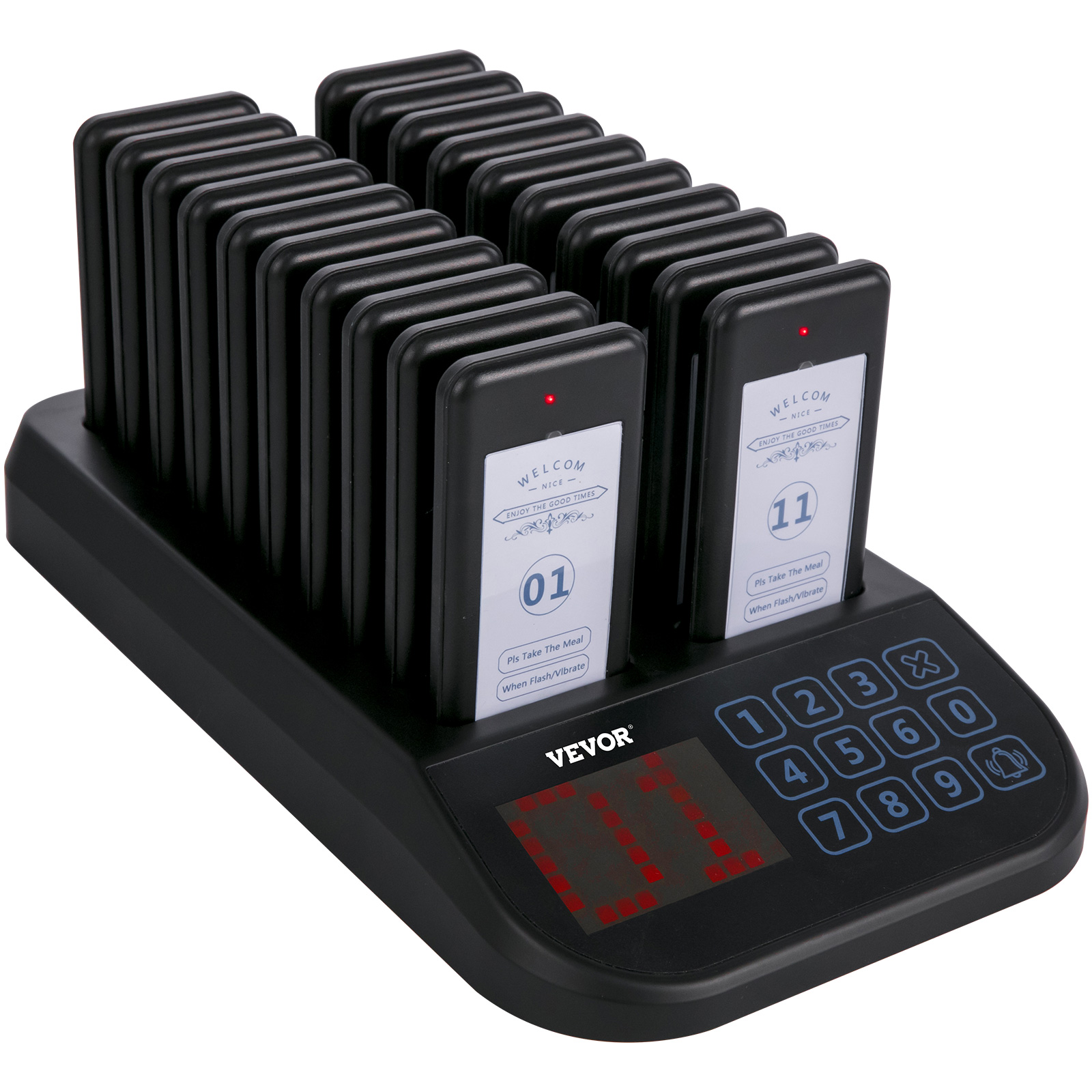 VEVOR Restaurant Coaster Pager Wireless Paging Calling System for Cafe Church US