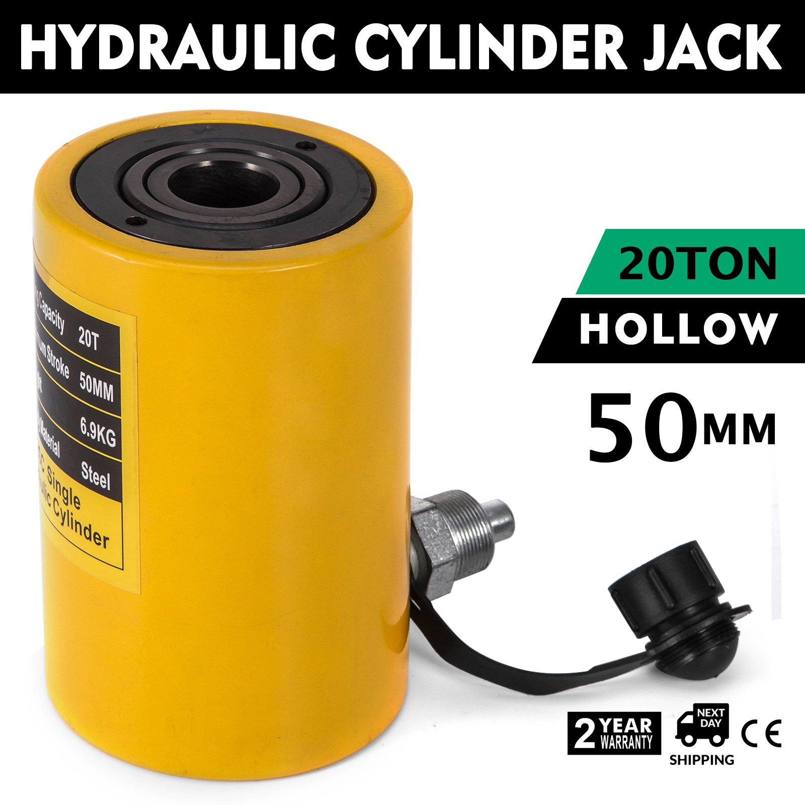 hydraulic cylinder jack,20 T, 100 mm