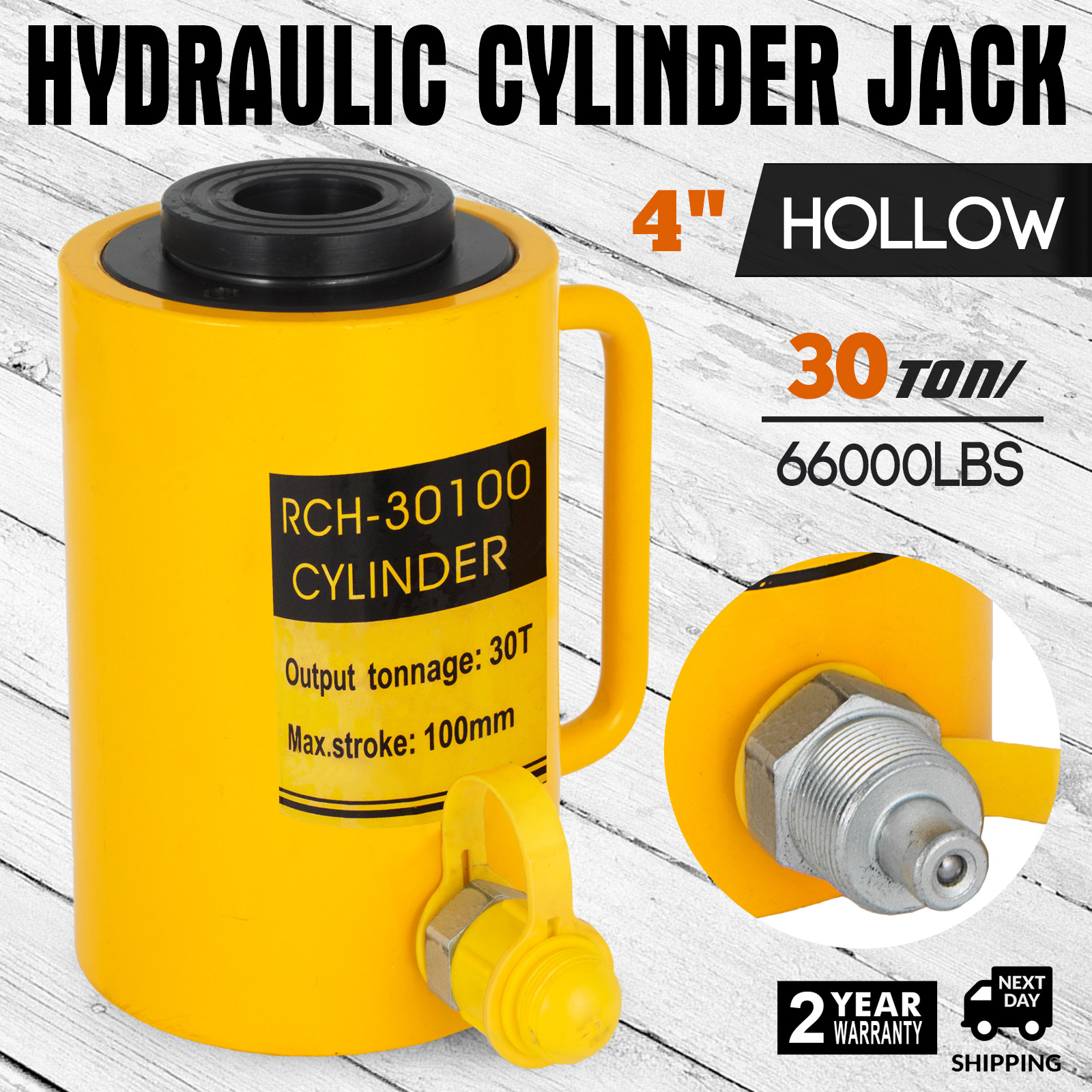 hydraulic cylinder jack,30 T,100 mm