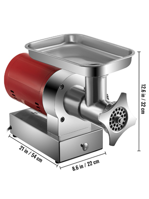 Meat Grinder, Red, 1100W