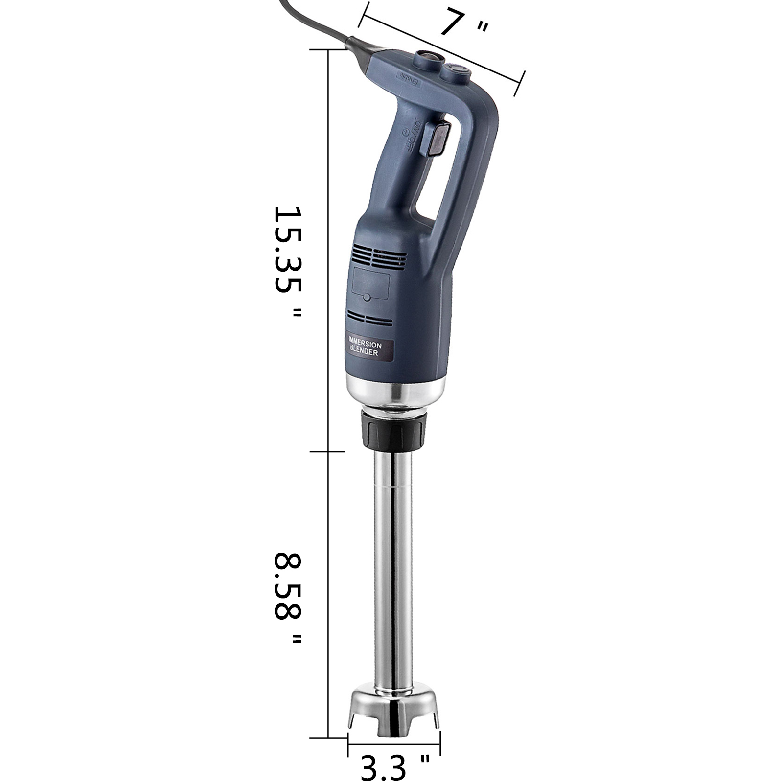 Commercial Immersion Blender Handheld Mixer Stainless Steel 300mm Stick CE 350W 