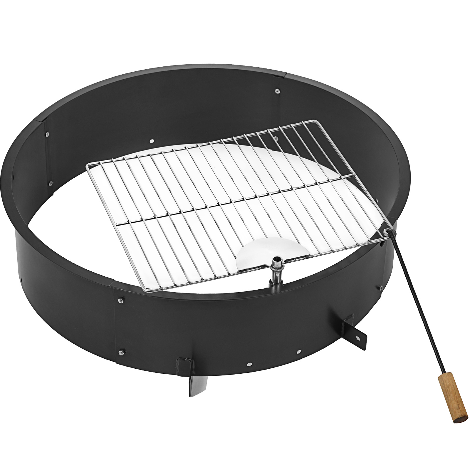 Bbq Grill Fire Bowl Durable Steel, 24 Inch Round Fire Pit Bowl Replacement