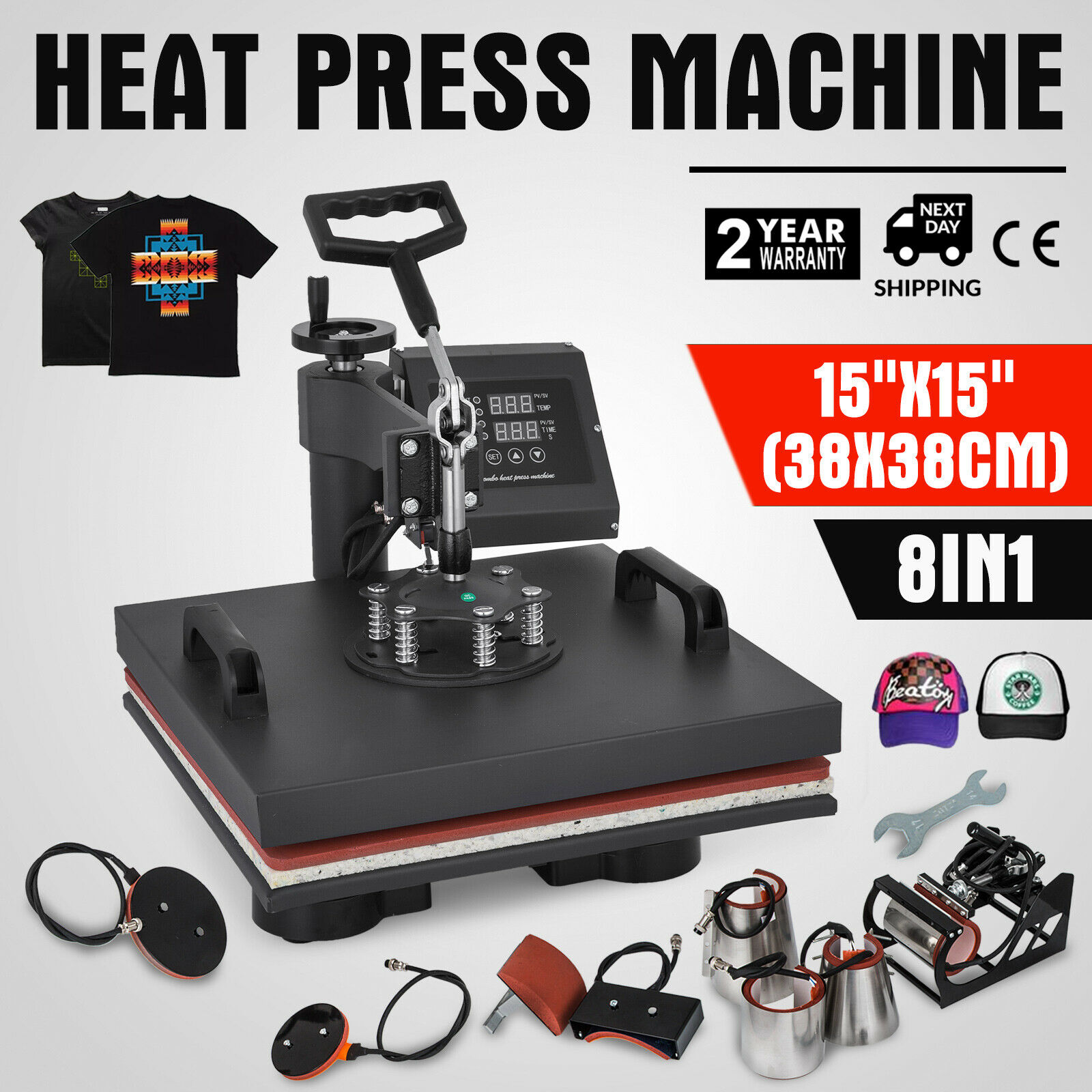 heat press,8 in 1,Digital Transfer Sublimation,