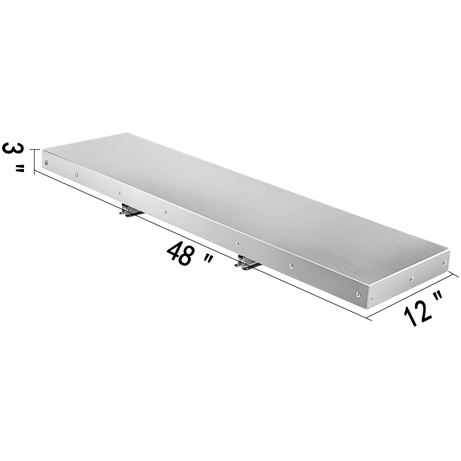 4FT Shelf for Concession Window Food Truck Accessories Business Aluminum Alloy 