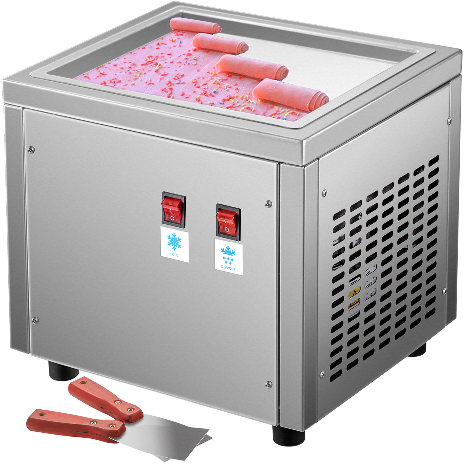commercial ice maker, stainless steel, 60kg/24h