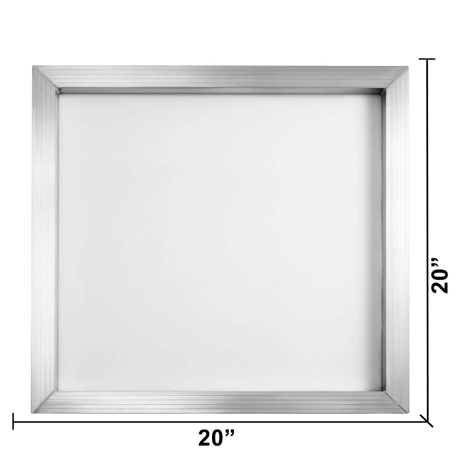 6 Pack 20" x 24" Aluminum Frame Silk Screen Printing Screens with 130 White Mesh 