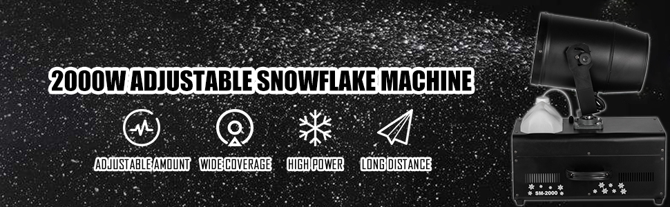 Snowflake Machine, 2000W, Snow Effect
