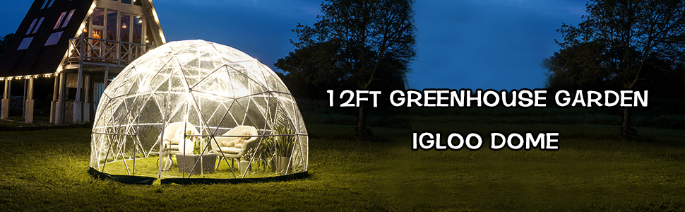 Garden Dome, 12ft, PVC igloo